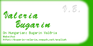 valeria bugarin business card